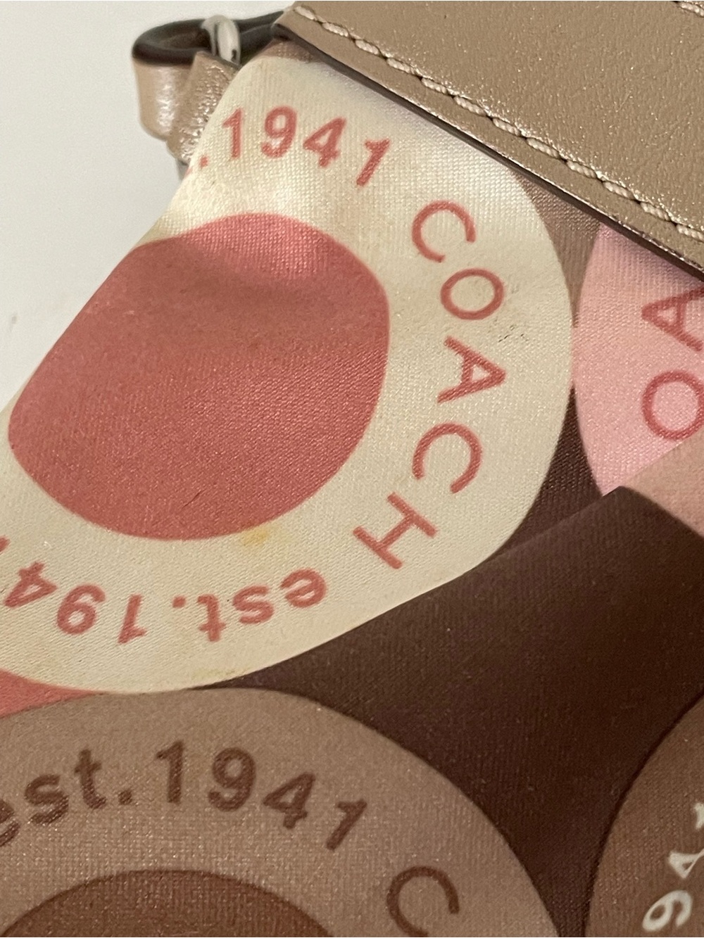 Coach Wristlet in Brown and Pink - Picture 6 of 7